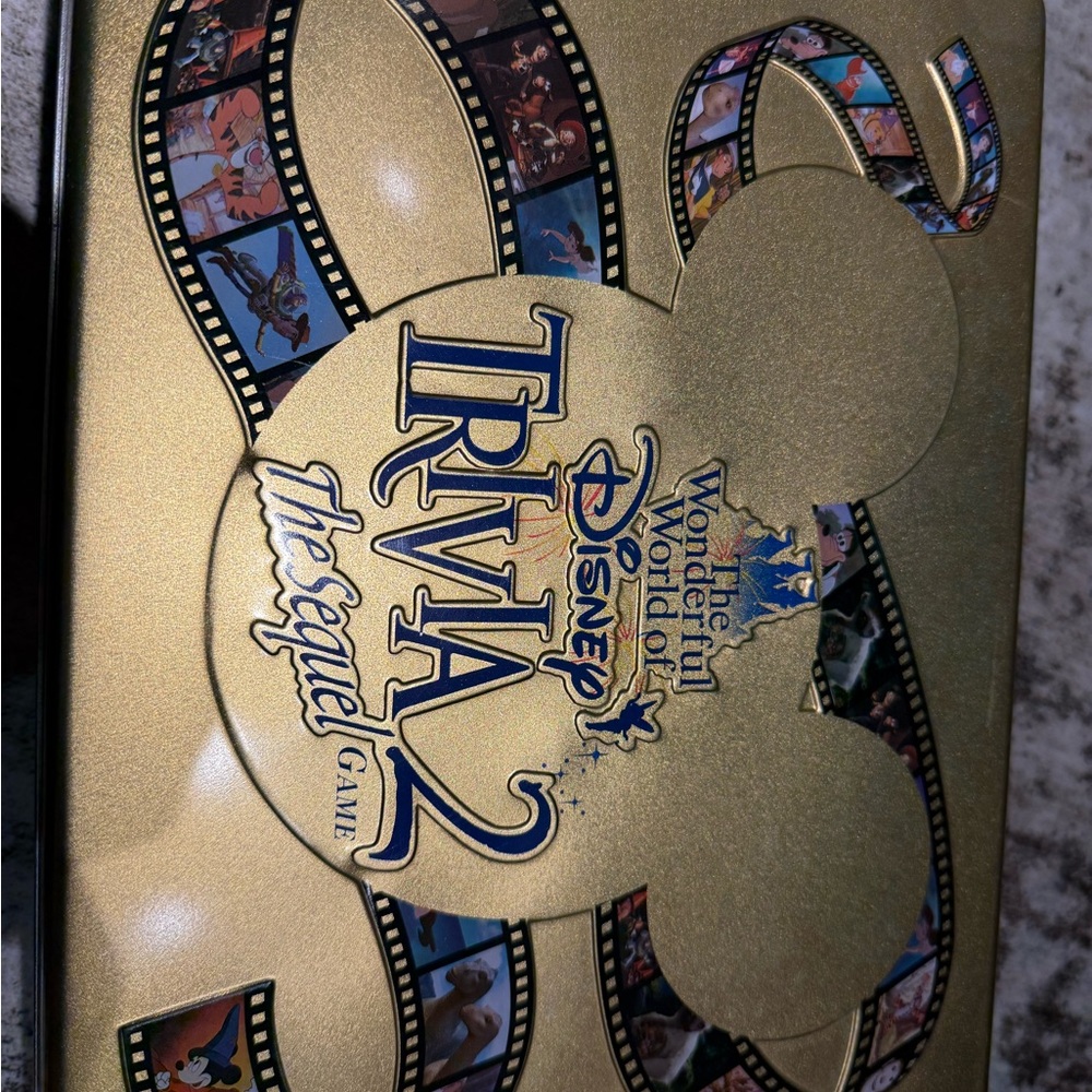 Disney Trivia 2 The Sequel Game with Blue Text